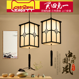 新中式单头小吊灯餐厅湘菜馆工装鸟笼简约铁艺中国风个性创意灯具