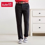 Baleno/班尼路 青年时尚休闲中腰纯色裤子 SLIM FIT休闲长裤男裤