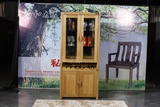 合和木缘纯榆木两门酒柜全实木厅间柜储物收纳柜定制上海苏州家具