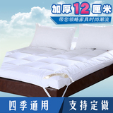 酒店羽绒床垫特价榻榻米加厚12cm可折叠床垫被褥子双人1.8米学生