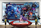 3D立体网络游戏英雄联盟人物大型壁画无纺布壁纸客厅电视背景墙纸
