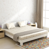 包邮儿童床1米2单人床1.5全实木床松木床双人床架1.8简约现代白色