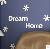 可移除字母壁贴DreamHome创意搁板墙饰木质立体墙贴背景墙装饰