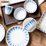 【Kitchen Unique】日本进口美浓烧日式陶器陶瓷餐具北欧碗盘套装