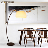 新中式落地灯现代简约客厅书房卧室落地台灯美式创意钓鱼灯落地灯