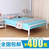 包邮铁艺床铁床架沃尔福双人床单人床现代简约1.2米1.5米1.8米白
