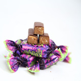 俄罗斯巧克力糖果进口果仁夹心酥紫皮结婚喜糖零食250g四份包邮