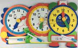 幼儿园教室布置用品儿童早教益智玩具泡沫立体认识时钟装饰墙贴