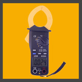 胜利VC6056A数字钳型电流表 交直流1000A 温度测量数显钳形万用表
