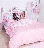 韩式儿童床粉色床公主床女孩多功能储物床高箱床1.2 1.5米单人床