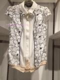 百丝BAISI专柜正品2016夏季新品衬衣百搭纯色修身长袖女ADA504055