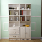 简约现代白色烤漆多层简易书架书柜置物架组合书柜创意客厅书架