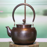 纯手工紫铜壶一张打加厚日本老铜壶高工手锤纯铜茶壶烧水壶煮茶壶