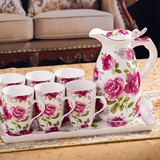 欧式创意陶瓷冷水壶凉水壶水具茶具耐热水杯杯子杯具套装家用礼品