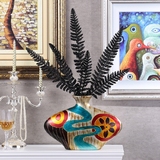 现代抽象创意陶瓷花瓶插花器工艺品客厅酒柜家居玄关电视柜摆件