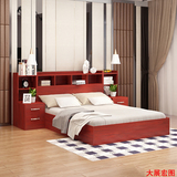 卧室家具套装组合简约现代双人床1.8米2米床头柜衣柜多功能成套