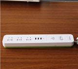 施耐德WiFi无线路由器带中继器排插 3位1.5m带USB插座智能接线板