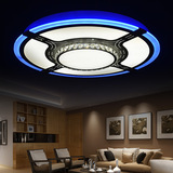 LED欧式吸顶灯亚克力圆形现代简约卧室灯小客厅餐厅吊灯水晶灯具