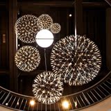 北欧创意个性吊灯后现代艺术星球LED客餐厅客厅满天星圆球形灯具
