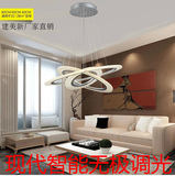 新款豪华客厅led吊灯现代简约圆形餐厅吊灯个性创意大气灯具厂家