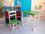 儿童学习桌欧式小孩宜家实木台式组装简约桌椅套装创意儿童写字桌