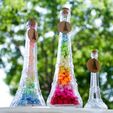 巴黎埃菲尔铁塔玻璃瓶透明包邮彩虹许愿瓶木塞漂流瓶生日创意情人