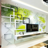 无缝3d立体墙纸欧式简约时尚方框壁纸客厅卧室电视背景墙装饰壁画