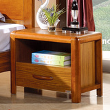 实木床头柜橡木床头柜现代简约中式床头柜乌金木色床头柜特价包邮