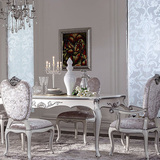 新古典餐桌欧式餐桌椅组合实木餐桌酒店长方形餐台烤漆餐桌 特价