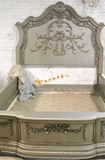 美式新款实木床新古典 法式复古做旧雕花床婚床奢华别墅卧室定制