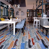 英文字母个性仿实木油漆木纹砖仿古咖啡客餐厅墙瓷砖150 800