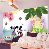 可爱米老鼠儿童梦幻世界 3D大型壁画 儿童房卧室环保立体无缝墙纸