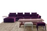特价宜家大小户型现代简约美式复古客厅布艺三人转角组合整装沙发
