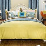 美式样板房床品定做高端样板间床上用品乡村美式床上八多件套纯棉