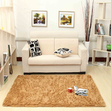 家居用品现代欧美家用可客厅地毯卧室床前边长方形垫纯色楼梯定制