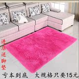 丝毛地毯卧室床边长方形满铺欧式地毯客厅茶几榻榻米地毯地垫定制