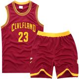 詹姆斯儿童篮球服男童23号篮球衣小孩运动服套装夏小学生队服包邮