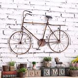 复古铁艺自行车挂饰创意玄关餐厅饭店墙面室内挂件墙上墙壁装饰品
