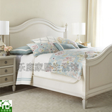 美式实木双人床简约欧式田园公主床橡木婚床地中海卧室家具可定制