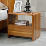 简约现代床头柜实木中式收纳储物柜橡木复古床边桌特价简易小柜子