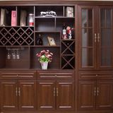 清华家具整体家居 定制欧式板式酒柜 隔断组合餐边柜