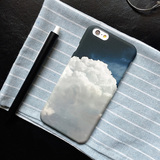 文艺中国风油画天空云朵iPhone6sPlus手机壳苹果6磨砂硬6s保护套