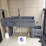 天然花岗岩洗衣池带搓板阳台洗衣水池单槽水槽洗衣水盆洗衣槽
