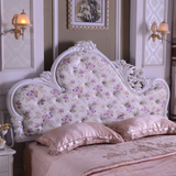 现代公主双人床头定制法欧式软包靠背新款时尚烤漆婚床卧室床头板