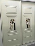 欧式皮革衣柜门 精雕细塑推拉门 环保衣柜移门定做 儿童房衣柜门