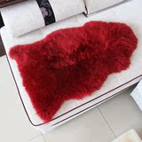 澳洲纯羊毛地毯卧室床边客厅地垫整张羊皮沙发垫欧式飘窗坐垫定做
