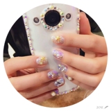 美图V4/M4/M2苹果iPhone极简边框水钻珍珠围绕手机壳透明半包硬壳
