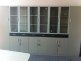 海口木质办公家具储物柜办公室文件柜子资料柜板式带锁木制矮柜