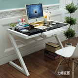 电脑桌 简约现代台式家用办公桌钢木组合写字台双人桌儿童学习桌