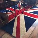 欧美家用个性创意长方形英伦风米字旗地毯客厅沙发茶几垫卧室地垫